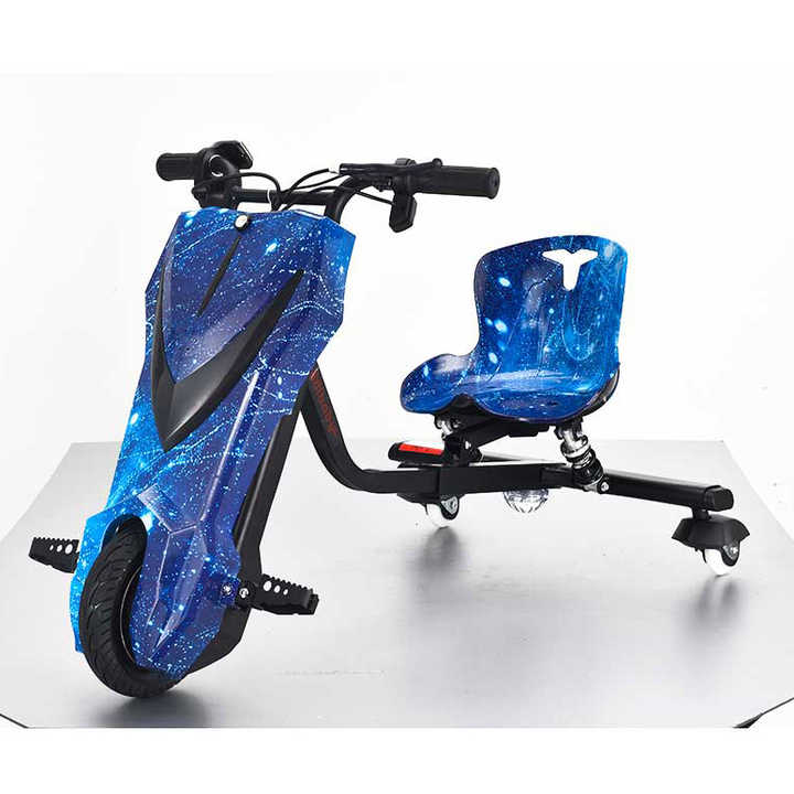 Trottinette Drift 3 Roues Pour Enfants à Partir De 6 Ans - Siège Réglable Et Roues Larges