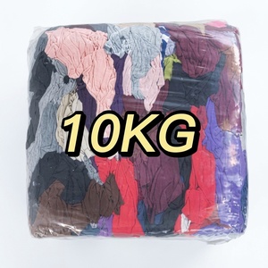 Venta directa de fábrica, suave No sucio reciclado utilizado T camisa <span class=keywords><strong>trapos</strong></span> de limpieza Industrial de tela 100% algodón pintor <span class=keywords><strong>trapos</strong></span> - Product Image 4