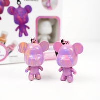 Kit DIY Ours fluide personnalisé tendance TikTok, statue Bearbrick graffiti faite à la main, jouets parent-enfant, peinture fluide, ours violent DIY