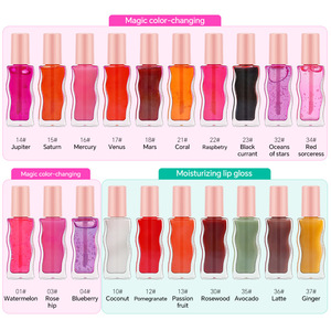 Label pribadi minyak bibir ajaib Vegan <span class=keywords><strong>Liptint</strong></span> garis gelombang pelembab rasa buah tabung pewarna bibir <span class=keywords><strong>Gloss</strong></span> cair berubah warna - Product Image 3