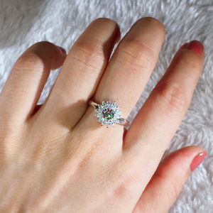 Anello con design a girasole, stile elegante, per donna - Product Image 4
