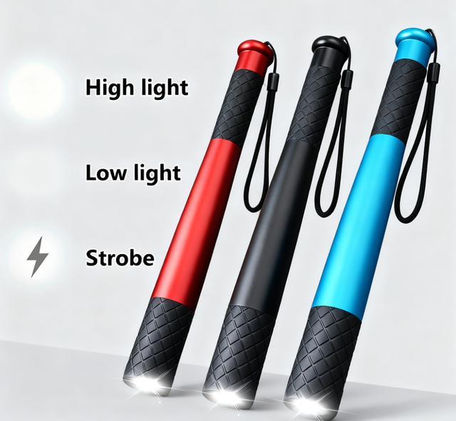 18650 Rechargeable Camping Flash Light 3Modes Waterproof LED Torch with Explosion-Proof Emergency Aluminum Body