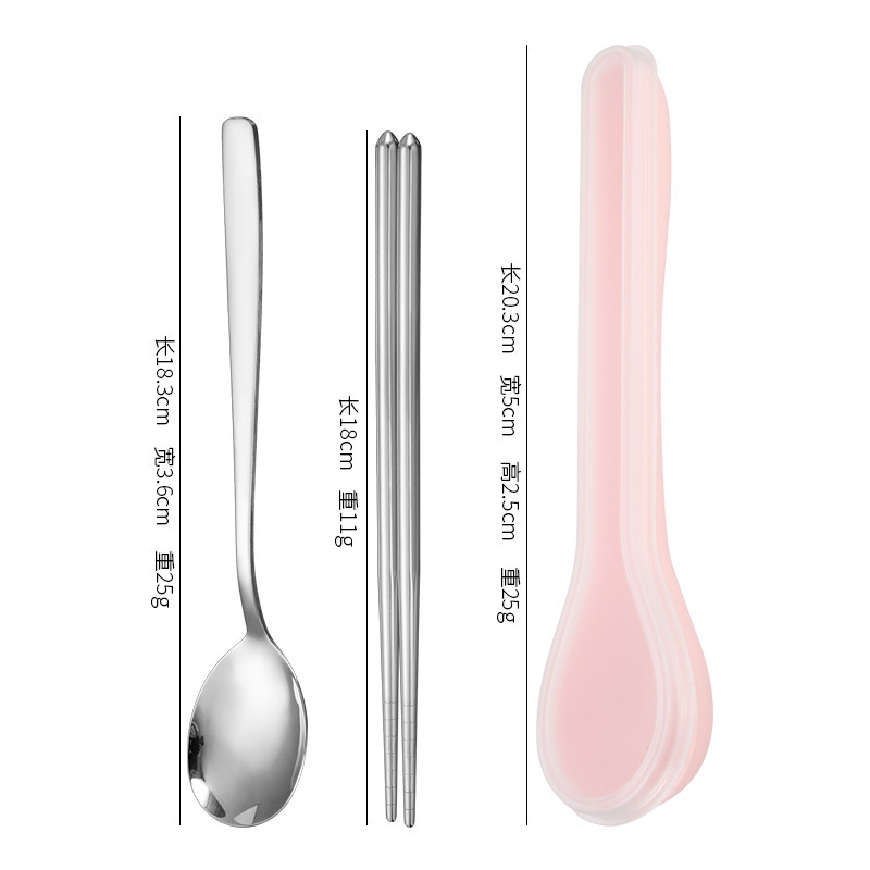 [Contrast Color] Transparency Cover + Pink Three-Piece Set
