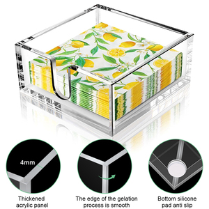 Yüksek kalite lüks şeffaf akrilik peçete tutucu akrilik peçete tepsi doku kutusu ev & otel kullanımı için - Product Image 5