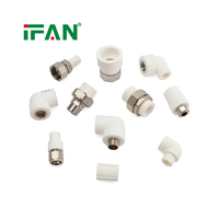IFAN Raccords de tuyauterie PPR de haute qualité, coudes, tés et raccords à emboîtement 20-110MM, matériaux de plomberie, raccords de tuyauterie PPR et machine