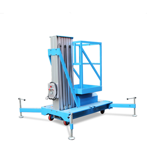 Plataforma de trabajo aéreo de elevación eléctrica hidráulica escalera andamio de aluminio de un solo mástil <span class=keywords><strong>Manlift</strong></span> - Product Image 2