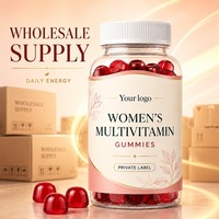 Sans arômes artificiels, vente en gros, étiquette privée, gommes multivitaminées pour femmes pour l'énergie quotidienne