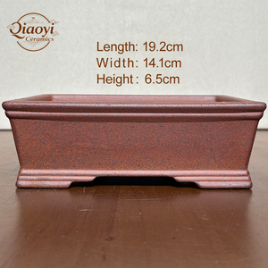 Maceta para Bonsái Yixing Rectangular de Arcilla Púrpura Antigua Hecha a Mano Apariencia Natural y Simple Variedad de Macetas y Jardineras Sin Esmaltar - Product Image 5