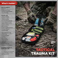 CT20502 137 pièces trousse de premiers soins traumatologiques fournitures d'urgence avec pansement traumatique pour ensemble d'outils d'urgence pour soins des plaies