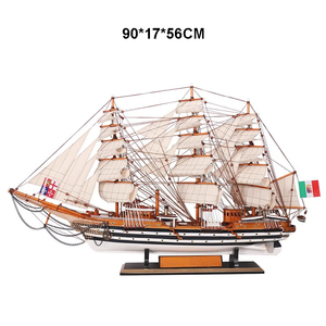 Grand modèle de bateau <span class=keywords><strong>Amerigo</strong></span> Vespucci de luxe, exquis, pour la décoration du salon, symbole d'une navigation paisible, cadeau de déménagement haut de gamme - Product Image 4