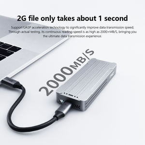 Case SSD in Alluminio ITGZ 1.8\" M.2 NVME M&B Key USB <span class=keywords><strong>3.2</strong></span> Tipo C 20Gbps Enclosure ITH87-U143 per PC fino a 4TB di Archiviazione - Product Image 4