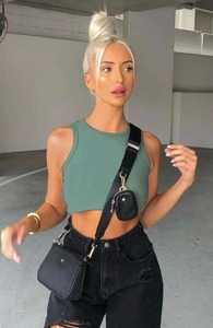 Conjunto de Verano 2026, Chaleco de Color Sólido, Estilo Urbano Informal, Corto, sin Mangas, Ombligo Expuesto, <span class=keywords><strong>Ropa</strong></span> de Moda para <span class=keywords><strong>Mujer</strong></span> - Product Image 6