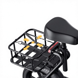 Vélo électrique pliable de 14 pouces, 500 W, suspension arrière en aluminium, autonomie de 40 km, batterie au lithium numérique électronique, trajets urbains, campus, adultes - Product Image 5