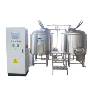 Equipamento para fabricação de cerveja artesanal 500L, fermentação cônica de cervejaria, equipamento comercial para fabricação de micro cerveja 5HL