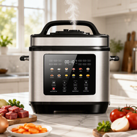 Cuisinière électrique à pression programmable de qualité supérieure, 6 L, 220 V, 1000 W, 14 en 1, en acier inoxydable, contrôle numérique, classe A+++, efficacité énergétique