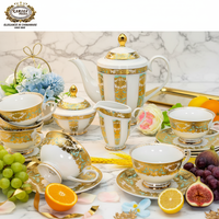 Ensemble de 98 pièces de vaisselle de table en céramique de luxe moderne allemagne porcelaine osseuse ensemble de vaisselle de cuisine pour dîner assiettes et bols
