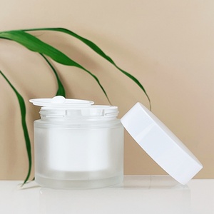 High Quality Luxury 50g Double Wall Body Butter Glass <b>Plastic</b> Double Thick Wall Cosmetic <b>Jar</b> with Lid - Product Image 4