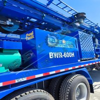 Machine de forage de puits montée sur camion avec moteur diesel BWR-400, diamètre de forage de 600 mm pour le forage de puits de 450 m