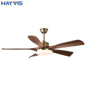 Hiện Đại Đơn Giản Phòng Ngủ Khách Sạn Phòng Khách Trang Trí 52 Inch Sắt + ABS Im Lặng Năm Lá LED Quạt Trần Đèn - Product Image 2