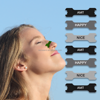 Bandes nasales colorées personnalisées avec logo, extra résistantes, anti-ronflement, OEM, pour une meilleure respiration, idéales pour le sport et le soulagement.