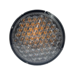 Luz de Advertencia de Tráfico LED Amarilla de 8 Pulgadas (200 mm) con Diseño Único, Baliza de Seguridad Vial de 12V o 24V EN12352 L8H para Señalización de Flecha - Product Image 1