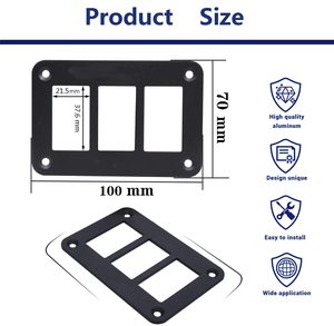 <span class=keywords><strong>แผง</strong></span>สวิตช์คันโยก2ตัว,<span class=keywords><strong>แผง</strong></span>อลูมิเนียมสวิตช์โยกสำหรับรถบรรทุกเรือ RV ทะเล (2ทาง) - Product Image 2
