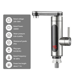 Grifo <span class=keywords><strong>de</strong></span> calefacción sin tanque <span class=keywords><strong>de</strong></span> doble uso para agua fría y caliente <span class=keywords><strong>de</strong></span> Material SS, grifo eléctrico con caño giratorio para cocina y baño - Product Image 6