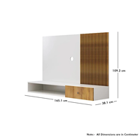 Meuble mural moderne pour téléviseur, panneau mural en bois pour téléviseurs jusqu'à 69 pouces, salon, bureau