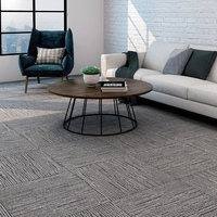 Dalles de moquette de qualité commerciale, écologiques, en polypropylène, modulaires, pour les zones de réception des bureaux et les boutiques de détail
