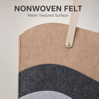 Sac fourre-tout réutilisable avec motif ondulé et design color block, avec bandoulière, vente en gros pour usage quotidien en extérieur