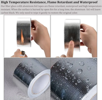Ruban adhésif en tissu composite fibre de verre et feuille d'aluminium de qualité supérieure, ignifuge, résistant aux hautes températures et aux intempéries, de qualité médicale
