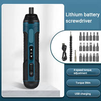 Tournevis électrique sans fil à moteur à balais réglable, couple de 4 Nm, kit de tournevis de précision, batterie lithium-ion pour bricolage et usage industriel