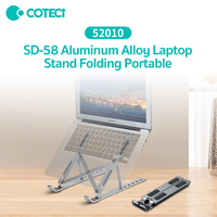 COTECi 15.6 pouces en alliage d'aluminium support pour ordinateur portable pliable et portable Support en métal pour tablette PC et ordinateur