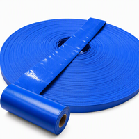 Bâche en PVC pour tuyau plat de haute qualité - Résistante à l'eau &amp;   Imperméable pour l'irrigation et les applications incendie, style uni
