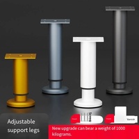 Pieds de meuble télescopiques réglables Table basse canapé lit meuble TV pied Support colonne hauteur augmentation pour salle à manger cuisine utilisation