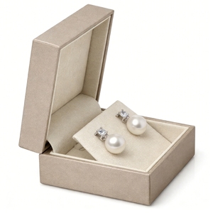 Modern Design <b>Earring</b> Box Custom PU Leather Jewelry Gift Box Custom <b>Earring</b> Holder Insert Foil Stamping Logo OEM Service - Product Image 5
