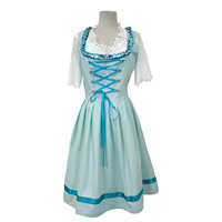 Ecowalson Damen Übergrößen Deutsches Dirndl Kleid Kostüme für Traditionelles Bayerisches Oktoberfest Karneval Halloween
