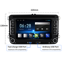 Lecteur multimédia automobile Stwei Android DVD 2Din 7 pouces, autoradio, Carplay pour VW Volkswagen Polo Bora Passat CC Jetta Tiguan GPS BT