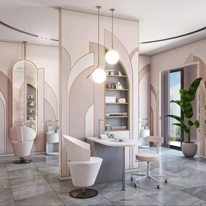Silla de Peluquería de Diseño Moderno y Lujoso, Accesorios para Salón de Belleza, Espejos Decorativos para Barbería - Product Image 1