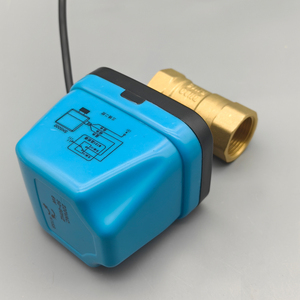 DC12V DC24V cơ giới van bi bằng đồng, AC220V điều khiển van bi điện cho hệ thống điều hòa không khí trung tâm - Product Image 3