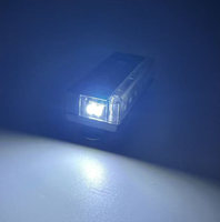 Lampe de signalisation routière personnalisable avec logo, torche rouge et bleue, lampe de secours clignotante à porter à l'épaule