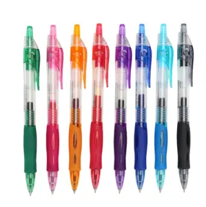 Promotional Pen Gift Sets Retractable Gel Pen 10 Colors with Grip Classic Design