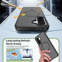 Funda Magnética de Lujo para Samsung A37, Acabado Mate Suave al Tacto, Resistente a Impactos, con Cubierta Trasera con Sensación de Piel y Bolsas de Aire Integradas
