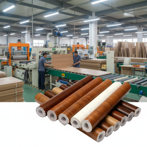 Films décoratifs pour meubles modernes et écologiques, imperméables, surface de panneau revêtue d'un <span class=keywords><strong>film</strong></span> de laminage <span class=keywords><strong>PVC</strong></span> pour portes - Product Image 5