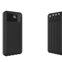 Batterie externe en alliage d'aluminium 10000 mAh avec quatre ports Type-C, charge rapide 37W, protection contre la surcharge, modèle F05 pour mobile - Vente en gros