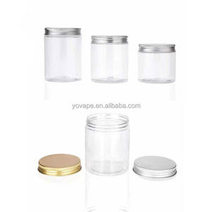 RTS Food Grade 71mm Boca Ancha 120g 120ml <span class=keywords><strong>120</strong></span> Gram 120gr 4 Onzas 4Oz <span class=keywords><strong>Mantequilla</strong></span> Corporal PET Frasco <span class=keywords><strong>de</strong></span> Plástico <span class=keywords><strong>de</strong></span> Aluminio Transparente con Tapa <span class=keywords><strong>de</strong></span> Plata - Product Image 2