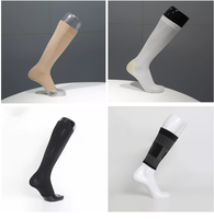 Chaussettes de compression hautes au genou d'automne avec fermeture à glissière Crew High Open Leg Support Stocking pour la marche et la course à pied
