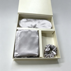 Vente flash - Ensemble de luxe <span class=keywords><strong>en</strong></span> soie pour dormir, masque pour les yeux et taie d'oreiller, anti-rides, pour la beauté et le sommeil, pour la maison et l'hôtel - Product Image 1