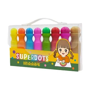 Hochwertige kinder sichere wasch bare farbige Tinten Art Marker Sets, Bingo Dauber Dot Stamp Marker zum Zeichnen von Mal spielzeug - Product Image 1
