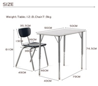 Meubles commerciaux rectangulaire étudiant étude chaise bureau salle de réunion bureaux hauteur réglable Table d'ordinateur